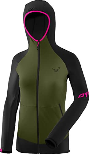 Dynafit Damen Transalper Light PTC W Hoody Tshirt, Black Out Winter Moss/5890, 46