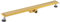 Caniveau extra plat pour douche italienne reversible finition gold/ou à carreler longueur 90 centimètres - Avec siphon anti odeur et filtre pour cheveux NOYON & THIEBAULT