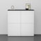 doporro Sideboard Kommode 100 cm in Anthrazit matt und Matt Weiß Aufbewahrungsschrank Bodenstehend für Ihren Wohnbereich Viel Stauraum Schrank 04