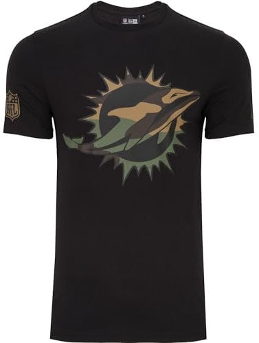 New Era Shirt - NFL Miami Dolphins schwarz/Wood camo - XL