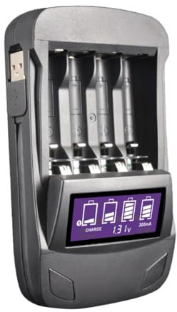 Gatuida Akku Ladegerät 1stk Akkuladegerät Ulti-ladegerät USB EIN Ladegerät Charger USB-ladegerät 4-Slot-ladegerät Adapter Batterie Batterie Ladegerät