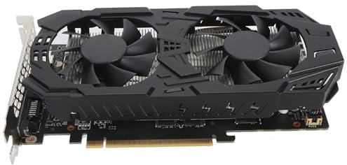PUSOKEI Tarjeta Gráfica GTX 1060 de 5GB, Tarjeta Gráfica para Juegos GDDR5 de 192 bits PCIE 3.0, Tarjeta de Vídeo para Computadora con Ventilador Dual, HDR, DirectX12.1, Salida HDMI/DVI/DP