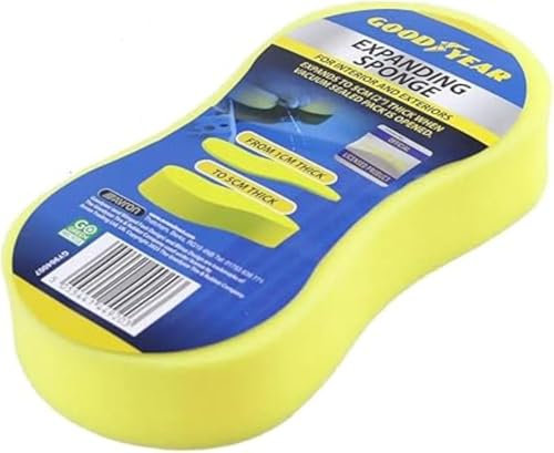 Goodyear Compressed Sponge - High-Density, Durable Foam for Cleaning & Absorbent Tasks - Ideal for Heavy-Duty Use, Non-Scratch, and Long-Lasting Performance - Multi-Purpose Household Cleaning Tool