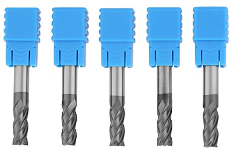 Mühle Spetool 12×8×3 5 Stück Wolframkarbid 4-schneidiger Schaftfräser CNC-Fräser 6 Mm Durchmesser 50 Mm Länge Spetool 5 32 34 Fräser