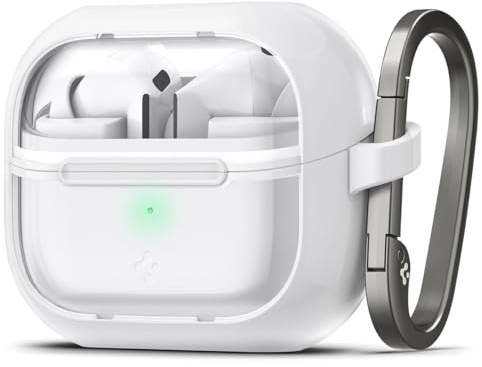 Spigen Ultra Hybrid Hülle Kompatibel mit Samsung Galaxy Buds 3 Pro | Galaxy Buds 3 - Jet White