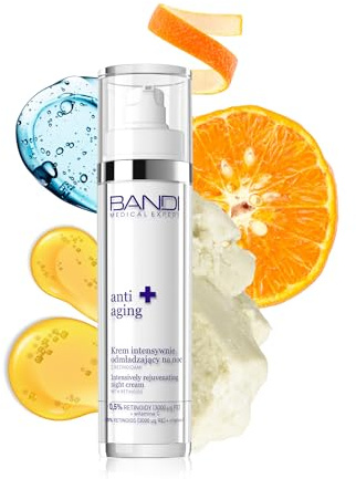 Bandi Hpr Retinol Intensive Nachtcreme mit Retinoiden für Strahlende Haut Angereichert mit Sheabutter und Vitamin C für Eine Jugendliche Ausstrahlung und Effektive Hauterneuerung
