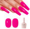 Imtiti Pink Gel Nail Polish, Hot Pink Nail Gel Polish High Gloss Soak Off UV LED Spring Summer Nail Art Manicure Salon DIY Design 10ml