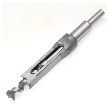 foret carré pour bois， 1 foret à bois HSS for scie cloche carrée, burin à mortaise et foret hélicoïdal(25mm)