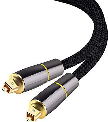 Pesfehhy HiFi 5.1 NuméRique SPDIF Fibre Toslink Câble Audio Optique 1 M pour TV BoîTe Haut-Parleur Barre de Son Amplificateur Caisson de Basses
