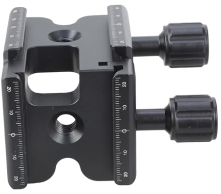 Abrazadera metálica en L para alineación de cámara de 90 grados en trípodes y placas