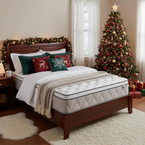 Klyvvo Matratze 140x200 cm, Höhe 26 cm, H3 - H4,7-Zonen Ergonomisch Federkernmatratze mit Taschenfederkern & Komfortschaum, Druckentlastung, Körperhaltung Unterstützung, Liegekomfort, Leiser