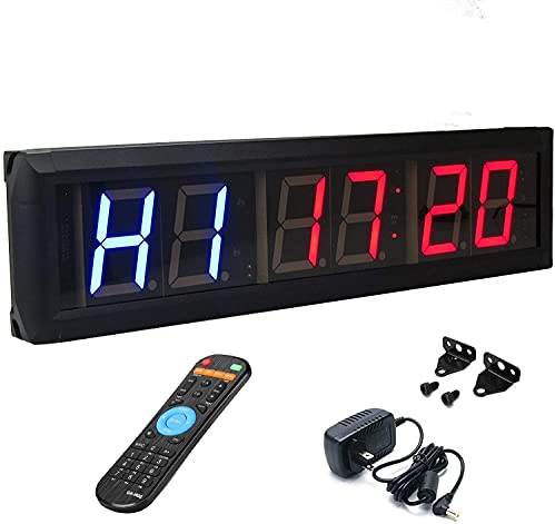 Btbsign 2.3 LED programmable Minuteur d'Intervalle Compte à rebours Horloge Chronomètre par Btbsign