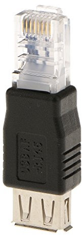 RJ45 Mâle à USB Femelle Adaptateur Convertisseur Prise De ROuteur Réseau Connectivité LAN Prise Jack Ethernet RJ45 Porte Fente