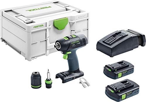 Festool Trapano avvitatore a batteria T 18 + 3 18.00 wattsW, 18.00 voltsV