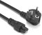 Cable alimentación Trebol IEC-320-C5 | Cable Corriente para HP, Acer, DELL, Sony, Lenovo, TV LG Samsung Monitor Laptop Notebook, Cargadores de Ordenador portatil | Color Negro | 5 Metros