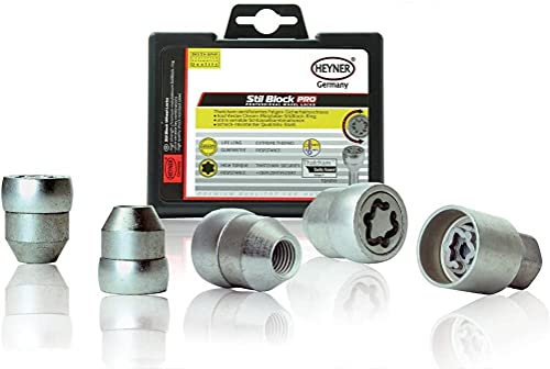 Fits Hyundai Tucson Models 2004 To 2010 Heyner Germany Stil Block PRO Locking Wheel Nuts M12x1.5 Set 4 Locks Thatcham Quality Assured Bolts 171/5