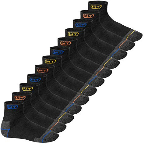 MT Herren Arbeits- und Freizeitsocken (6 oder 12 Paar) Robuste Work Kurzschaft Socken