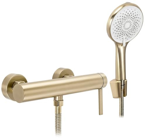 Rea - Duscharmatur RIVO - Gebürstetes Gold - Messing, Abs - 22,5x15x10 cm