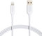 Amazon Basics - 2-Pack USB-A to Lightning ABS Charger Cable, MFi Certified for Apple iPhone 14 13 12 11 X Xs Pro, Pro Max, Plus, iPad, 1.8 m, White