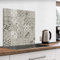 murando Protection de Verre de Cuisine Plaque de Protection en Verre Trempé Tableau Décoratif Design 80x80cm carrelage Mosaïquea f-C-0429-aq-a