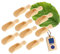 10x HOFMEISTER® Dosier-Schaufel aus Holz, 10,5 cm, Mess-Löffel für Gewürze, Tee, Kaffee & Getreide, sicheres Dosieren, Abwiegen, Befüllen in Vorratsbehältern, Teedosen & Einmachgläsern