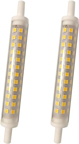 WEIHONG 2 Stück LED R7S Glasröhre COB Birne 118MM 13W R7S Maislampe J118 Halogenlampe ersetzen 130W AC 220V 240V Lampadas (Warmweiß, 13W)