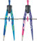 Maped - Zirkel-Kasten Schnellverstell-Zirkel PRECISION FANCY, 3-tlg. - lila, blau
