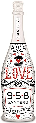Sicilia Bedda - SANTERO LOVE 958 - Spumante Extra Dry 750 Ml - 11,5% vol. (1 Bottiglia)