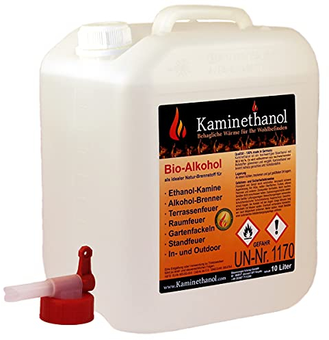 30 L Bioethanol 100% Ethanol 30 Liter Bio Alkohol 10 L Kanister Kamin + Hahn