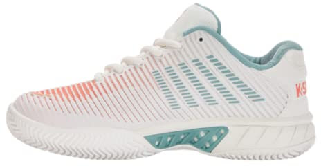 K-Swiss Damen Tennisschuh Hypercourt Express 2 HB Weiß/Blau/Orange