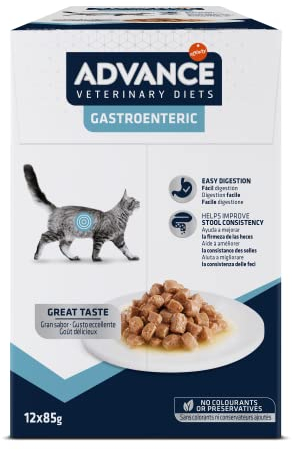 Advance Veterinary Diets Gastroenteric Cibo Umido per Gatti Multipack 12 bustine da 85g