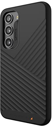 ZAGG Gear4 Denali Handyhülle für Samsung Galaxy S23 Serie (strukturiert), D30 Fallschutz bis zu 5 m, funktioniert mit kabellosen Ladesystemen, verstärkte Rückplatte mit Kanten-zu-Rand-Schutz, Schwarz