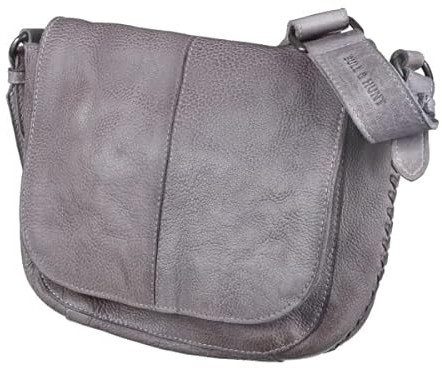 Bull&Hunt Tasche Zahar grey Umhängetasche Schultertasche 22x20cm Leder