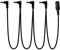 Cable divisor de alimentación de 9 V, cable de cadena de 4 vías, para efectos de guitarra