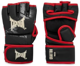 Tapout MMA-Trainingshandschuhe aus Kunstleder (1 Paar) Crafton, Black/Red/Ecru, XL, 960004