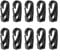 10Pcs Durable Bungee Cord Nylon Snap Hook For Kayak Canoe Boat Black