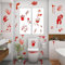 Decoraciones de Halloween: 8 Hojas de 67 Calcomanías de Ventana de Huella de Mano Sangrienta, Aterradoras para Interiores y Exteriores