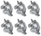 18 mini cortadores de galletas de acero inoxidable - unicornios