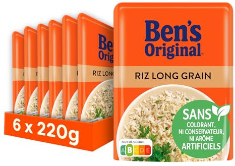 BEN'S ORIGINAL Riz Long Grain 2 Min (6 x 220 g)