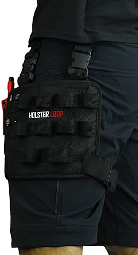 Holster Loop 2.0 – Werkzeug Gürteltasche | Taktischer Tool Holder mit Beinschlaufe | Robuster Werkzeug Organizer für Elektriker, Dachdecker, Handwerker, Heimwerker | 22x17x5cm