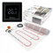 Termofol Kit Riscaldamento a Pavimento con Termostato - Riscaldamento Elettrico a Pavimento - Superficie - 8 m² - Potenza 150W/m², per Bagno, Soggiorno e Cucina - Termostato - H6 Nero