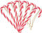 Naler 30pcs Candy Cane Christmas Decorations Christmas Tree ornaments Plastic Candy Canes for Hanging Tree Wall Home Party Christmas Decorations, Red and White