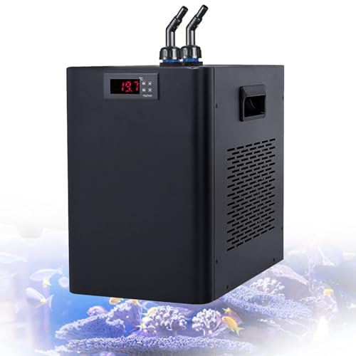 Enfriador de agua para acuario, 160L, 300L, 500L, enfriador de tanque marino, máquina de refrigeración por agua, acuario adecuado para arrecife, coral, medusas, camarones, plantas de agua,300L/79GAL