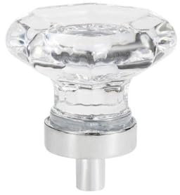 GIVBRO Pomo de cristal transparente para puerta de armario, pomo para cajón de armario con tornillos para muebles de cocina y dormitorio (#G)