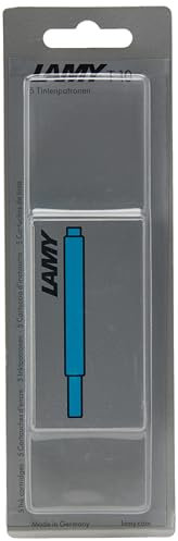 LAMY Hangsell T10 Tintenpatronen für Füllfederhalter, Türkis, 5 Stück