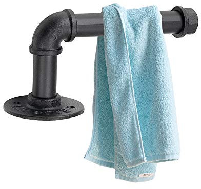 Porte-papier toilette mural en forme de tuyau industriel rustique