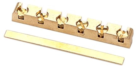 E Gitarre Nuss 42mm Messinghöhe Glocken Höhe Verstellbare Ersatzgitarre Nuss