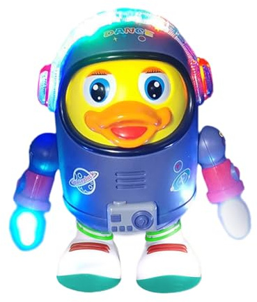Dubbulon Pato Bailarín, Pato Espacial Cantante y Caminante | Robot Oscilante Actividades Educativas con Luces y Sonidos para Niños 3+ Niñas Niños Preescolar Casa Fiesta