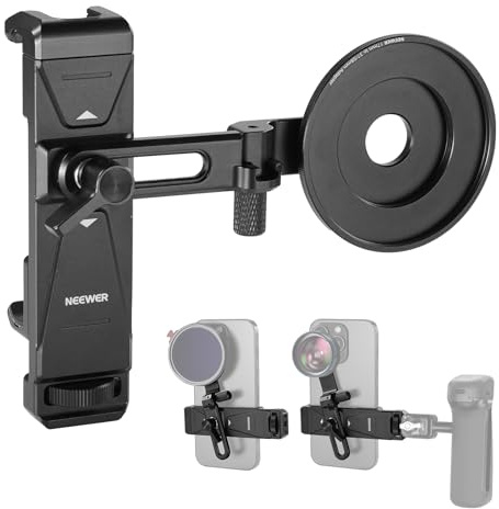 NEEWER Phone Holder with 17mm Phone Adapter & 17–37/58mm Filter Ring