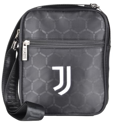 Tasche mit Juve-Logo bedruckt 50% NY 50% PVC Offizielles Produkt JUVENTUS 133414 Schwarz